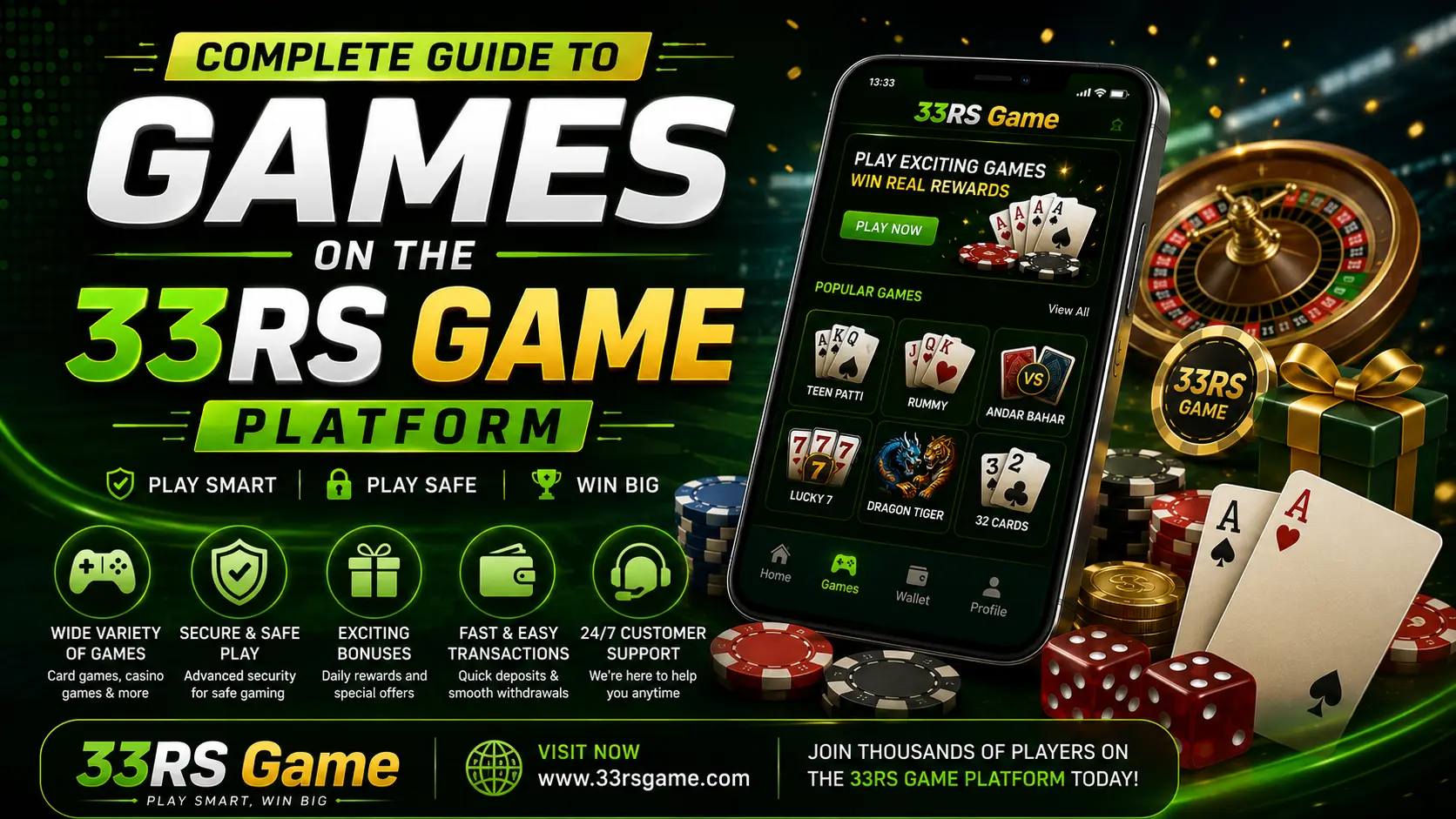 Complete Guide to Games on the 33rs Game Platform